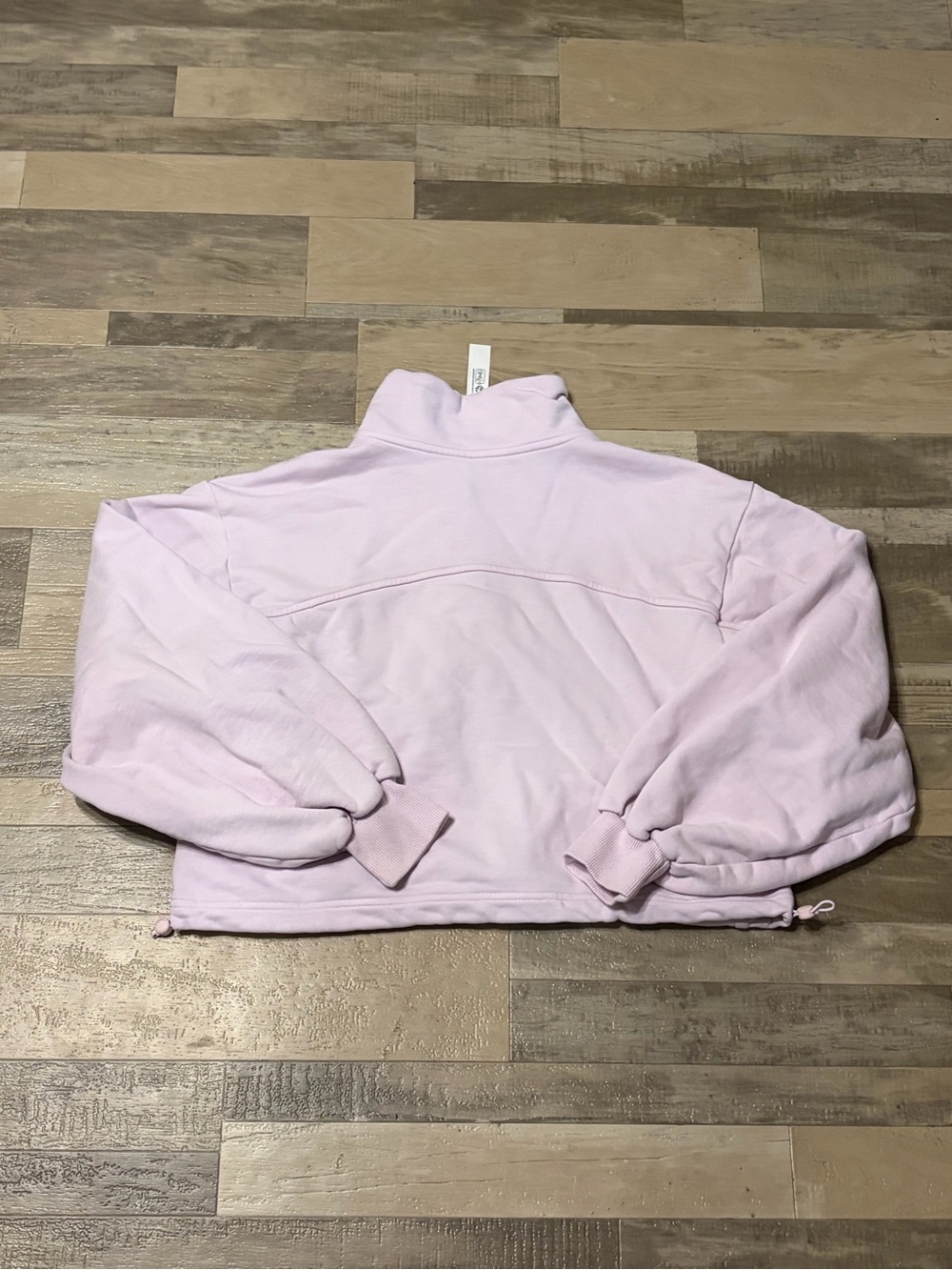 Lululemon Cotton Terry Tennis Half Zip Pink Organza Womens S - Picture 7 of 7